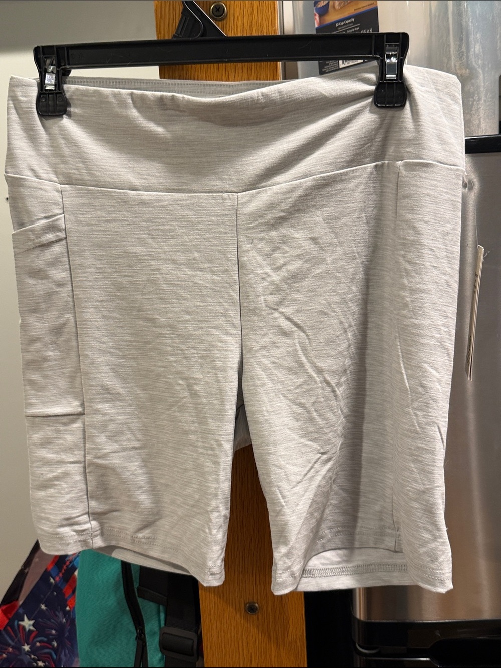 Women’s Light Gray Performance Bike Shorts **NWT**